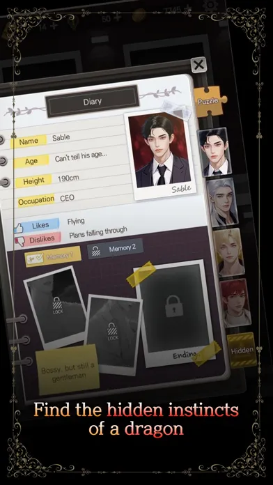 Kiss the Dragon: Fantasy Otome 스크린샷
