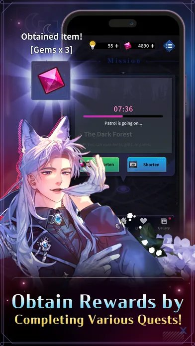 Moonlight Crush: Fantasy Otome স্ক্রিনশট