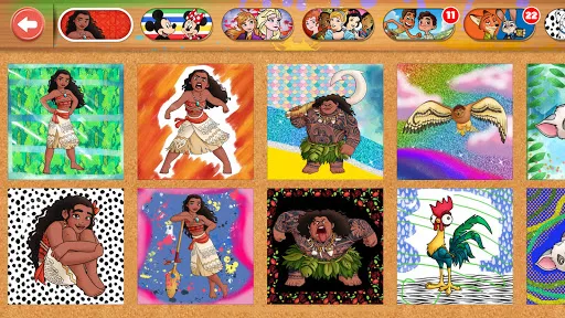Capturas de pantalla de Disney Coloring World