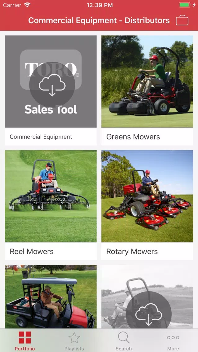 Tangkapan skrin Toro Sales Tool