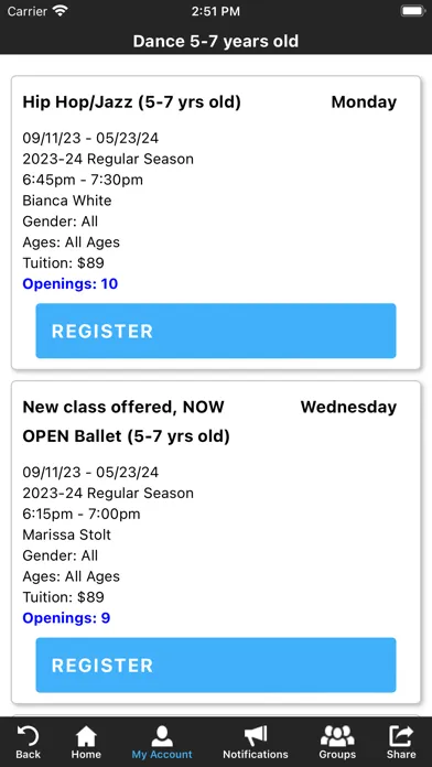 Capturas de tela do Stoughton Center for the Arts