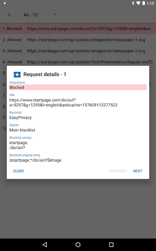 Screenshot di Privacy Browser