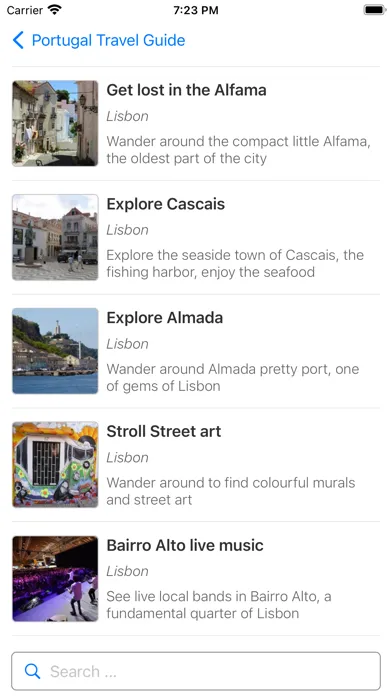 Portugal Tourist Attractions 스크린샷