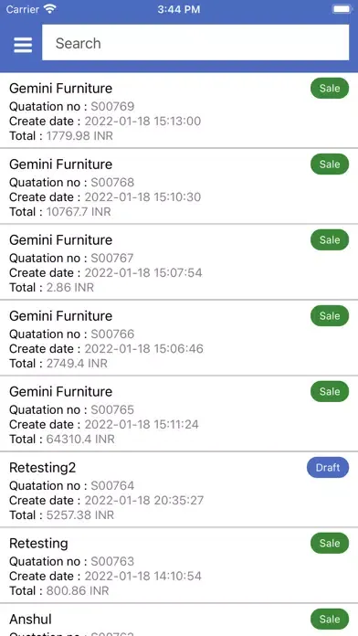 mERP - Order Manager For Odoo Screenshots
