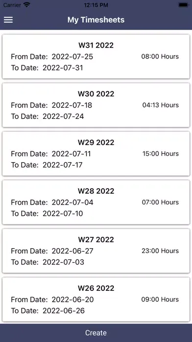 Capturas de pantalla de Ontime - Odoo Timesheet