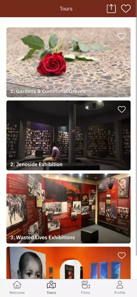Capturas de tela do Kigali Genocide Memorial