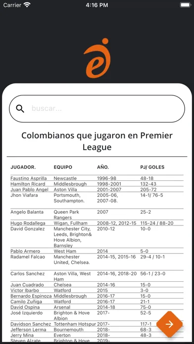 Capturas de tela do ENCICLOPEDIA DEPORTIVA