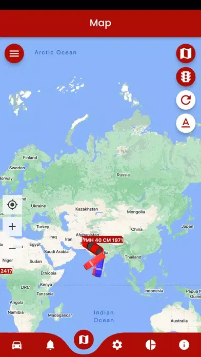 ภาพหน้าจอของ Satellite VTS Tracking