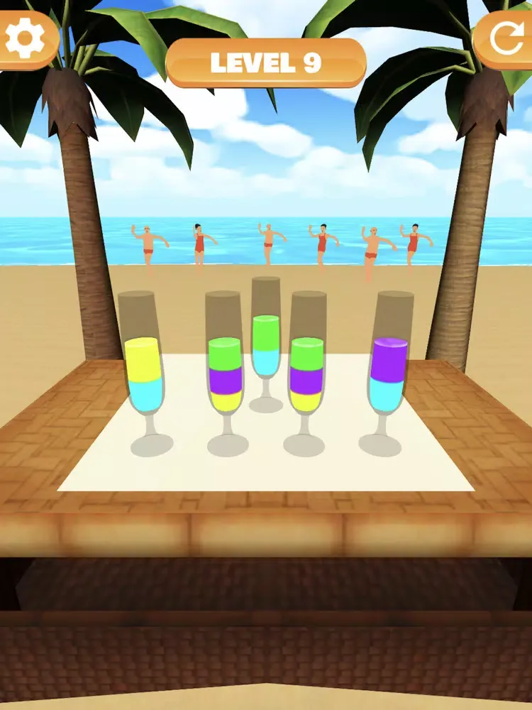 Ảnh chụp màn hình của Liquid Sort 3D iPad 