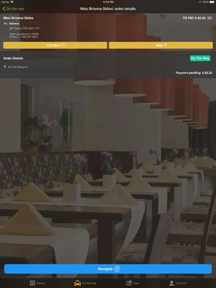 Скриншоты Chef Delivery Admin iPad 