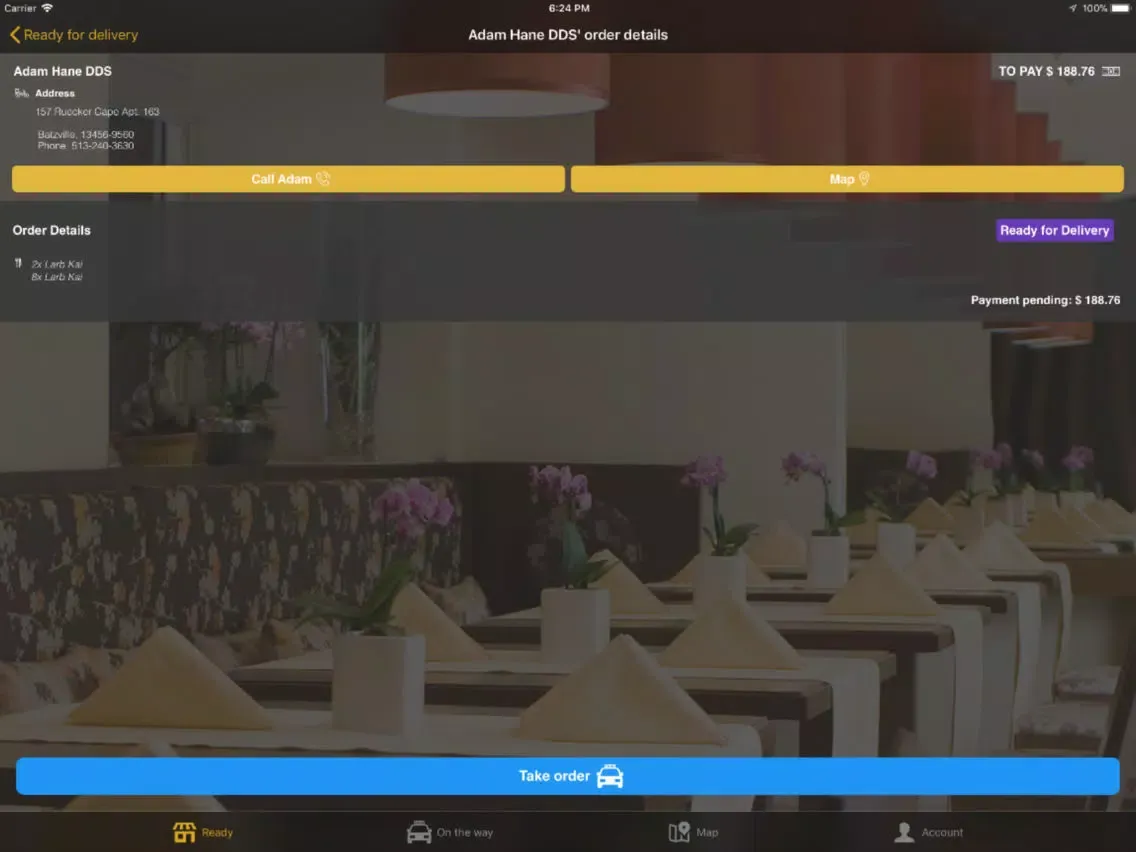 Скриншоты Chef Delivery Admin iPad 