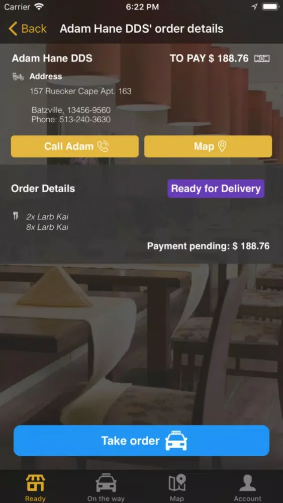 Скриншоты Chef Delivery Admin