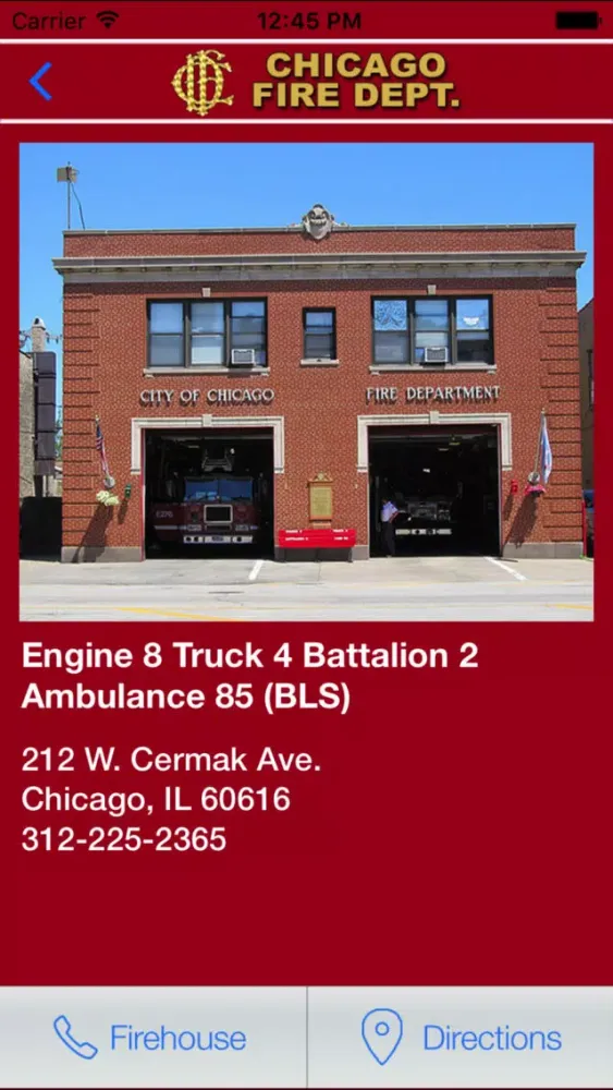 Ảnh chụp màn hình của Chicago Police and Fire