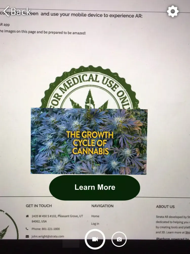 Cannabis AR iPad 應用截圖