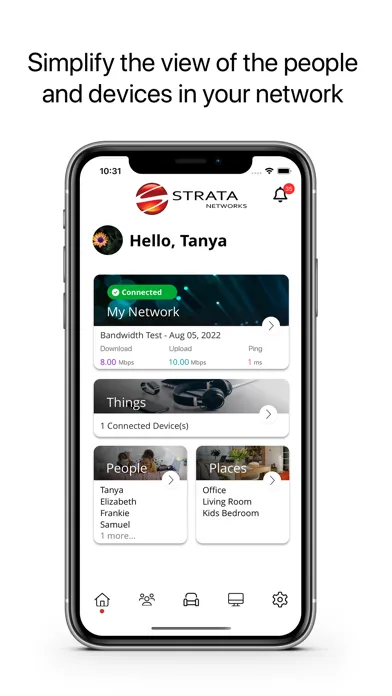 Zrzuty ekranu STRATA Hub