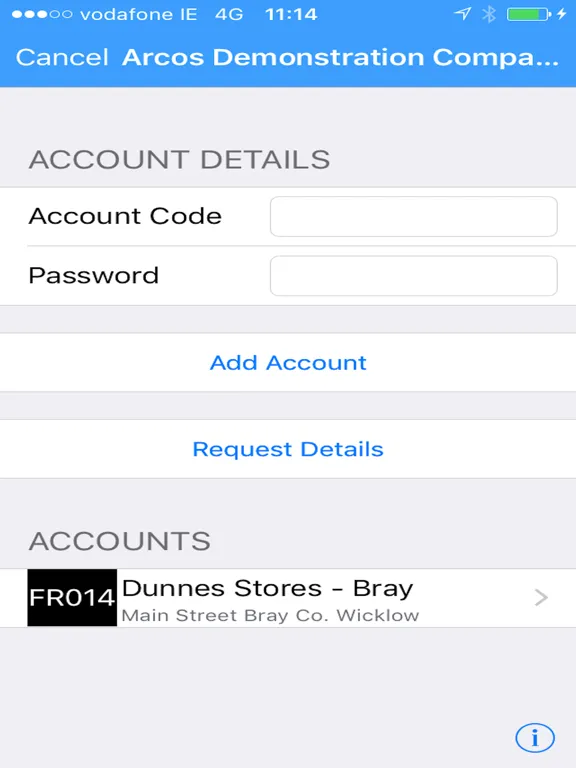 Arcos Retailer iPad  Screenshots