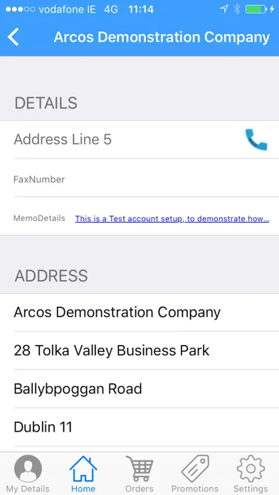 Arcos Retailer Screenshots