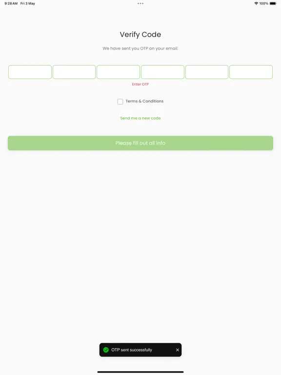 Ảnh chụp màn hình của BF Connect 2.0 iPad 
