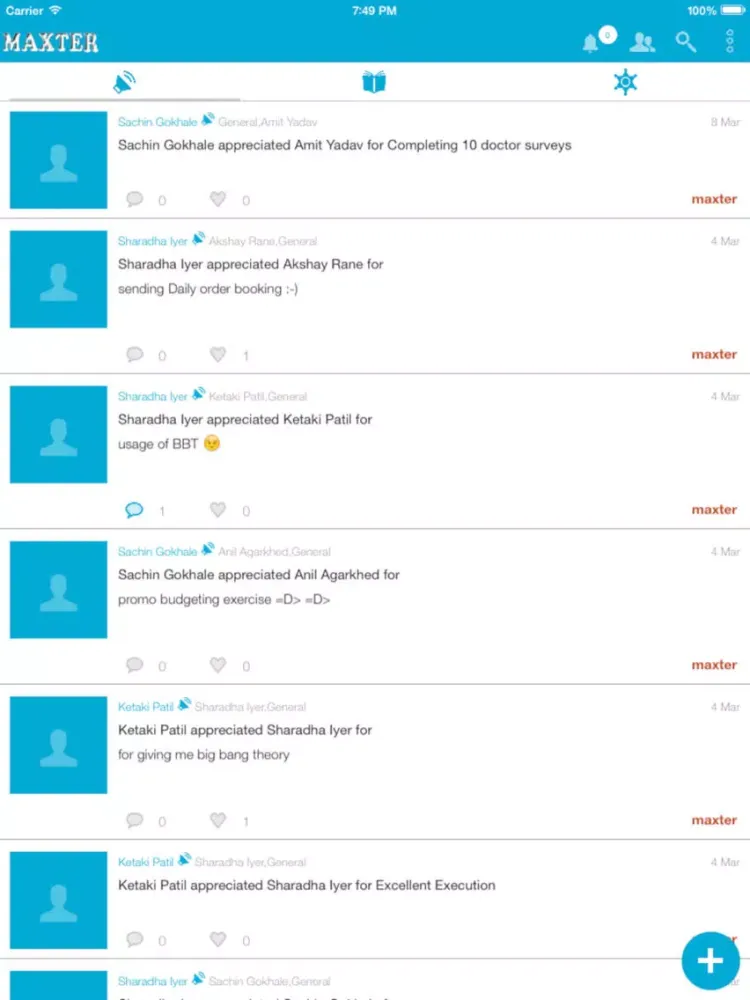 Maxter iPad  Screenshots