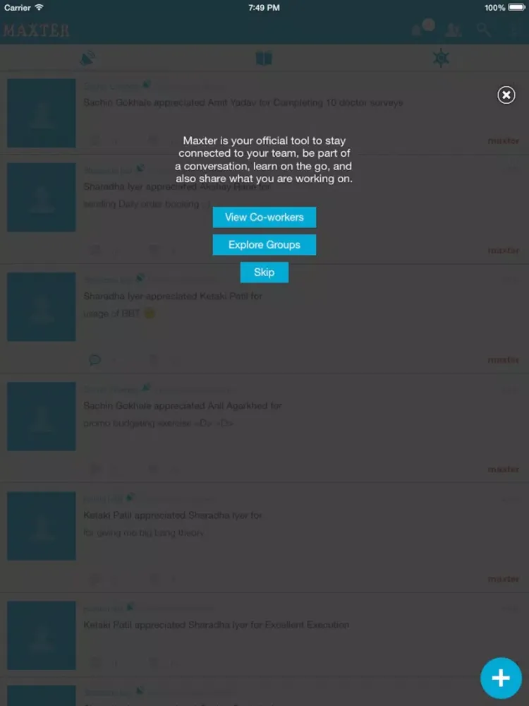 Maxter iPad  Screenshots
