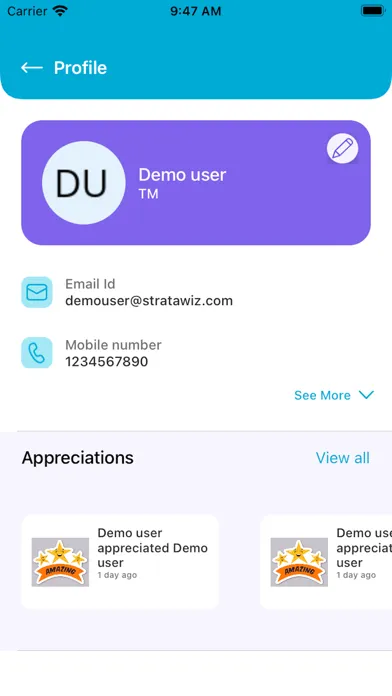 Captures d'écran de Impetus App