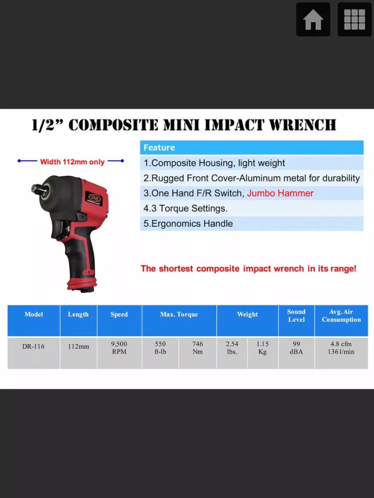 Capturas de pantalla de DR Pneumatic Tools vBook iPad 