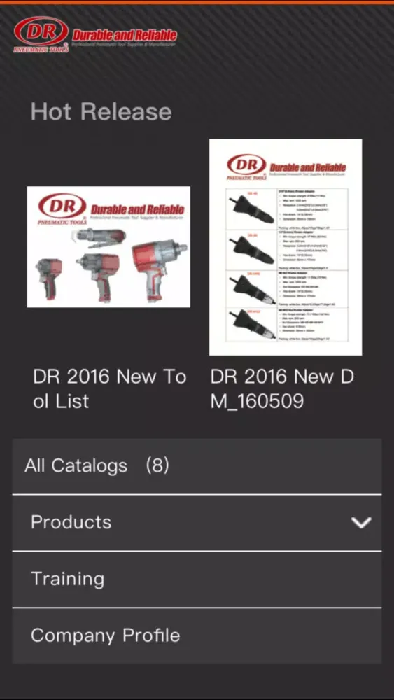 Capturas de pantalla de DR Pneumatic Tools vBook