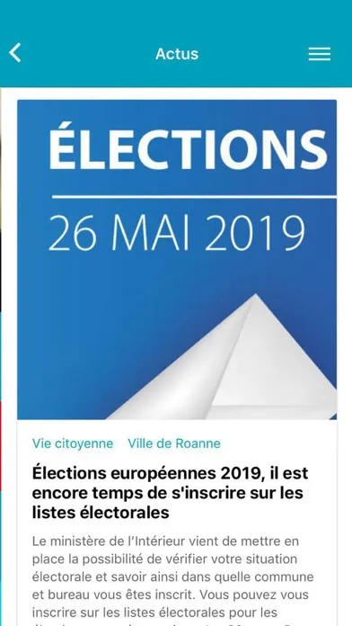 Screenshot di Roanne, l’Appli