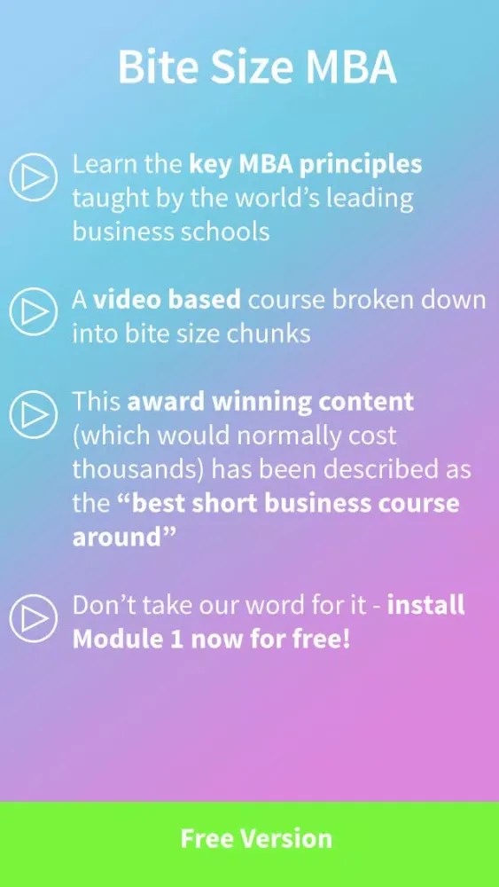 تصاویر Bite Size MBA: Free Version