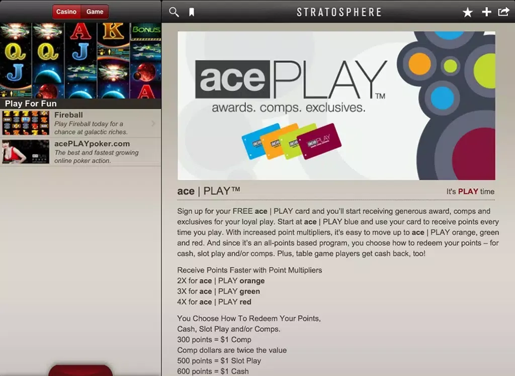 Stratosphere Casino, Hotel & Tower iPad 应用截图