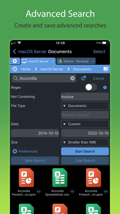 Capturas de tela do FileBrowser Professional
