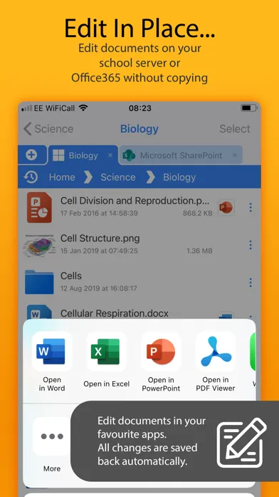 Zrzuty ekranu FileBrowser for Education