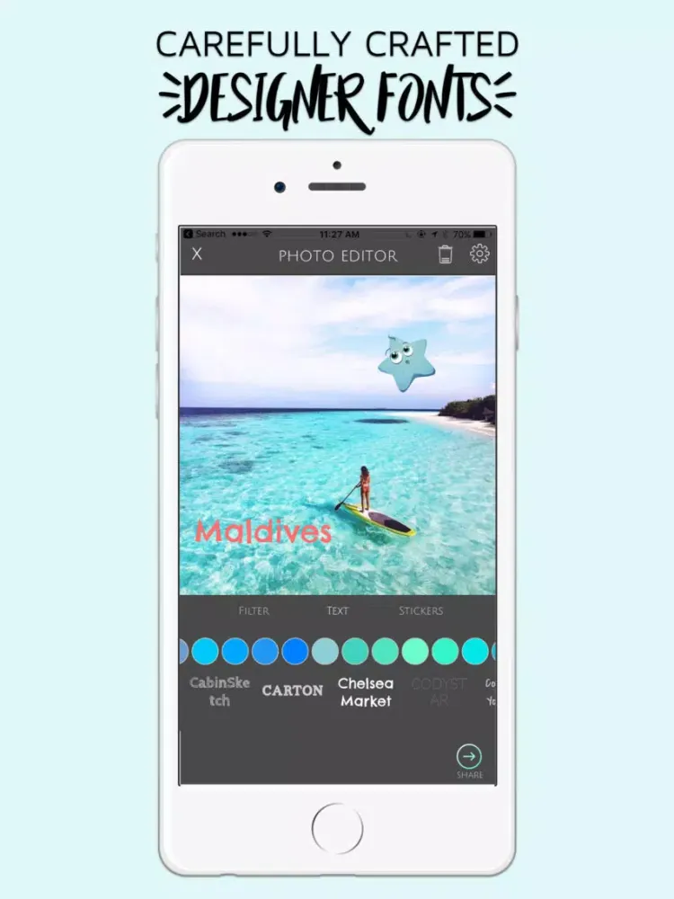 Text on Photo: Effects Editor For Instagram iPad  스크린샷