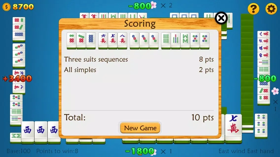 Capturas de tela do Mahjong 88 Points