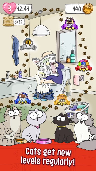 Capturas de tela do Simon's Cat - Crunch Time