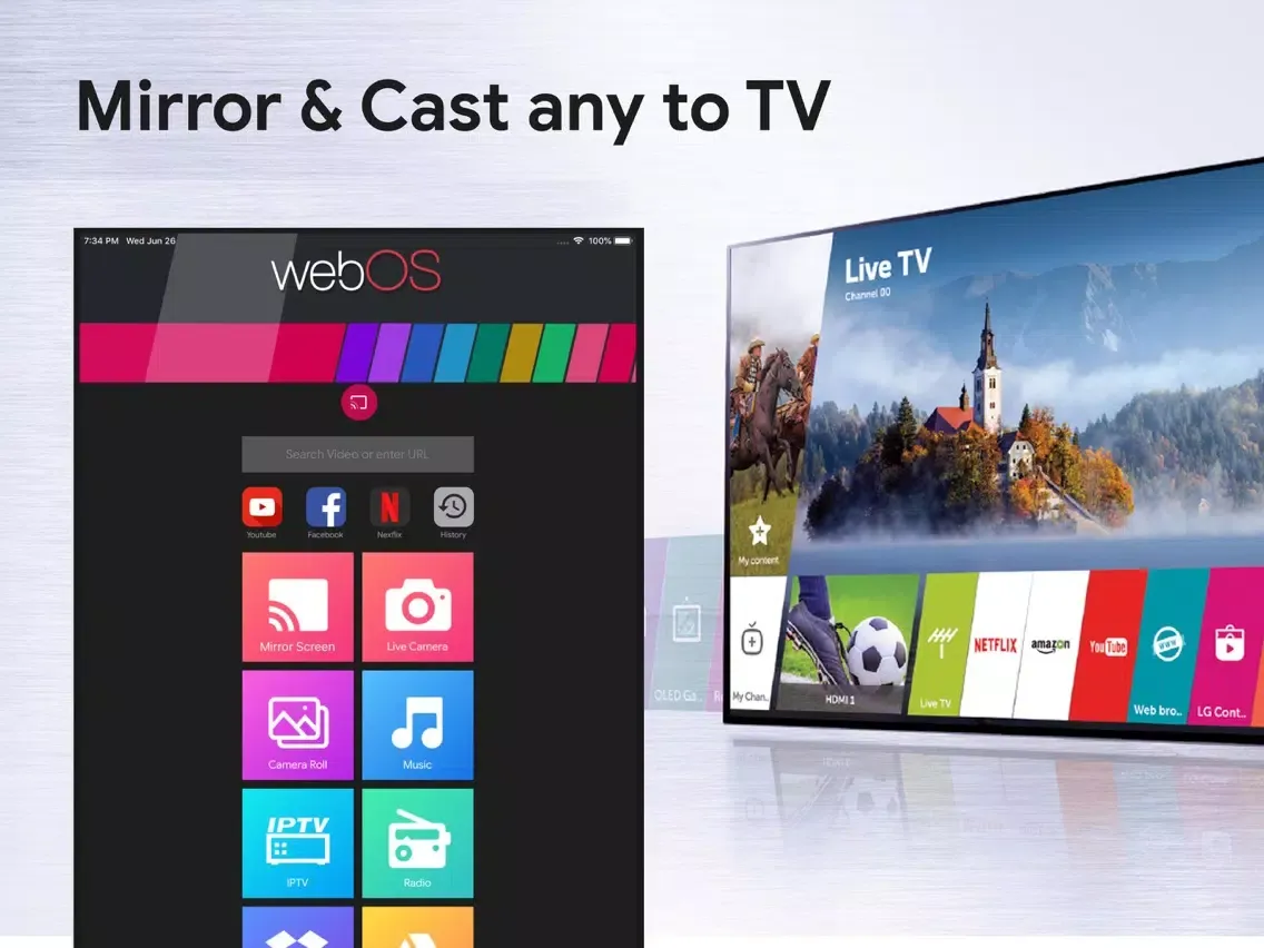 Mirror for LG TV · TV Cast iPad 应用截图