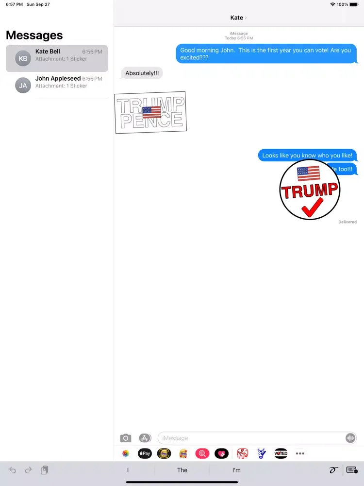 ภาพหน้าจอของ Republican Vote 2020 iPad 