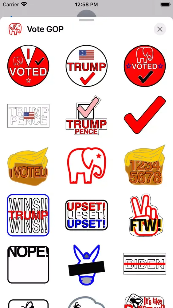 ภาพหน้าจอของ Republican Vote 2020