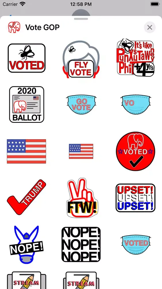 ภาพหน้าจอของ Republican Vote 2020