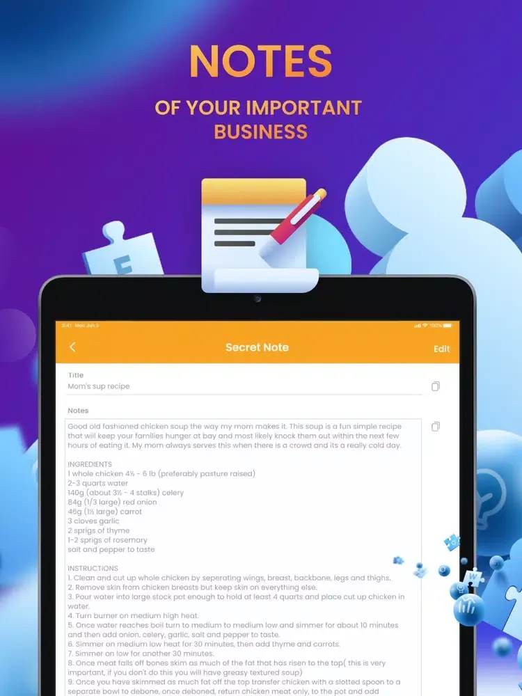 Скриншоты Password Manager Lock iPad 