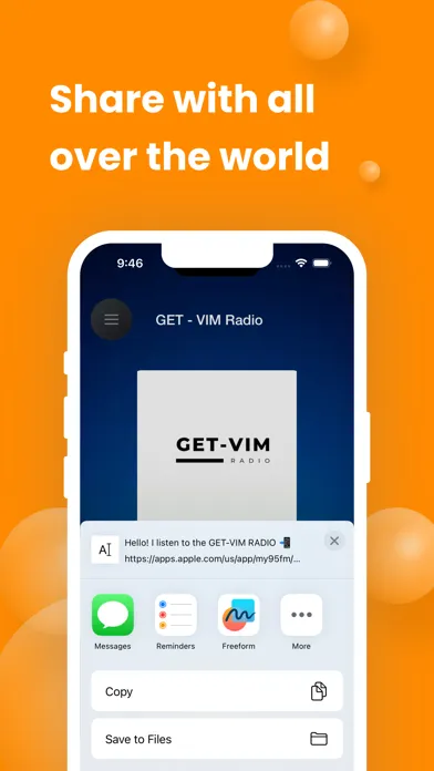 ภาพหน้าจอของ GET-VIM RADIO