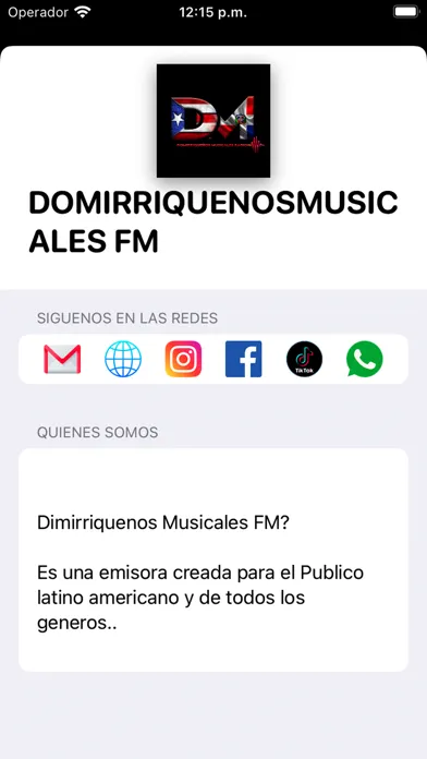Capturas de pantalla de Domirriquenos Musicales Fm