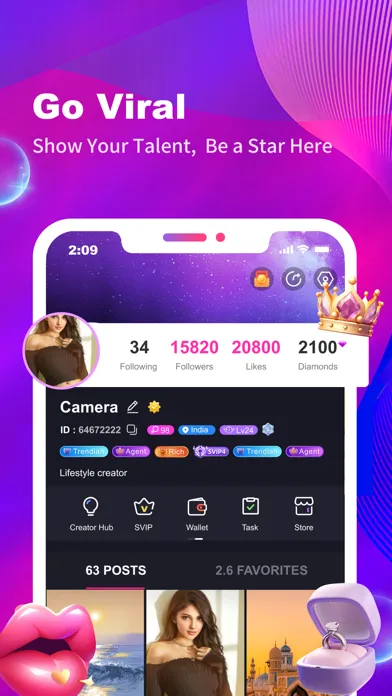 Screenshot di Trendo-Live Video&Short Videos