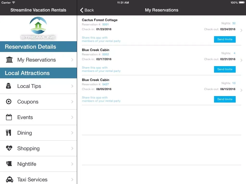 Streamline Vacation Guide iPad  স্ক্রিনশট