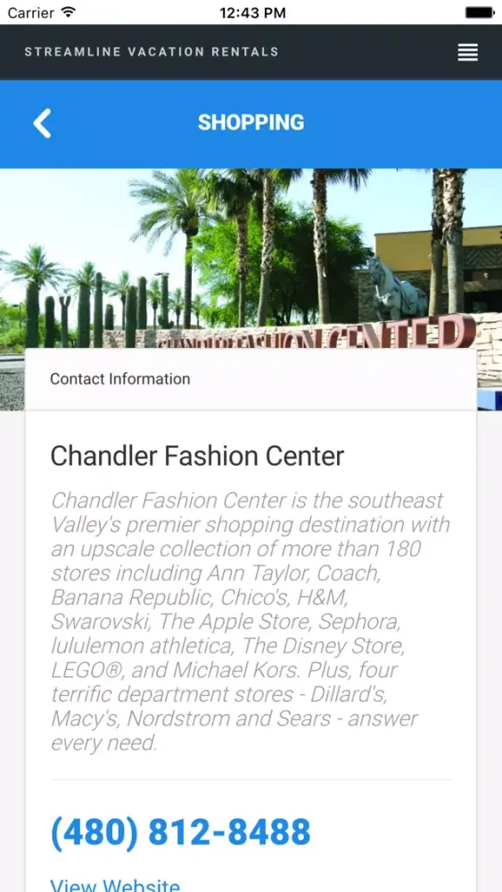 Tangkapan layar Streamline Guest App