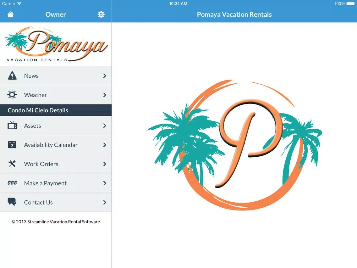 Zrzuty ekranu Pomaya Vacation Rentals Owner Management iPad 