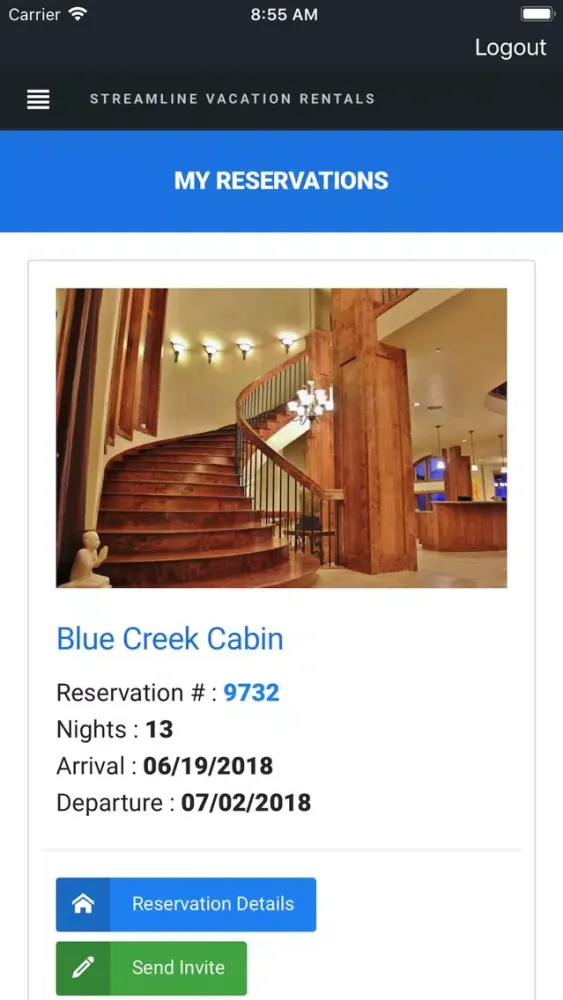 Ảnh chụp màn hình của E-Visitor Guide