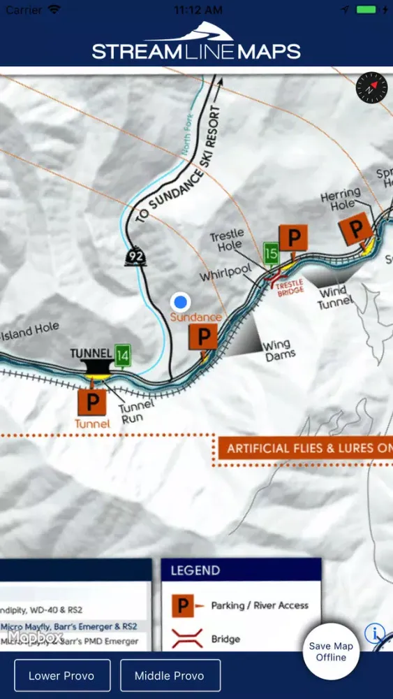 Streamline Maps - Provo River سکرین شاٹس