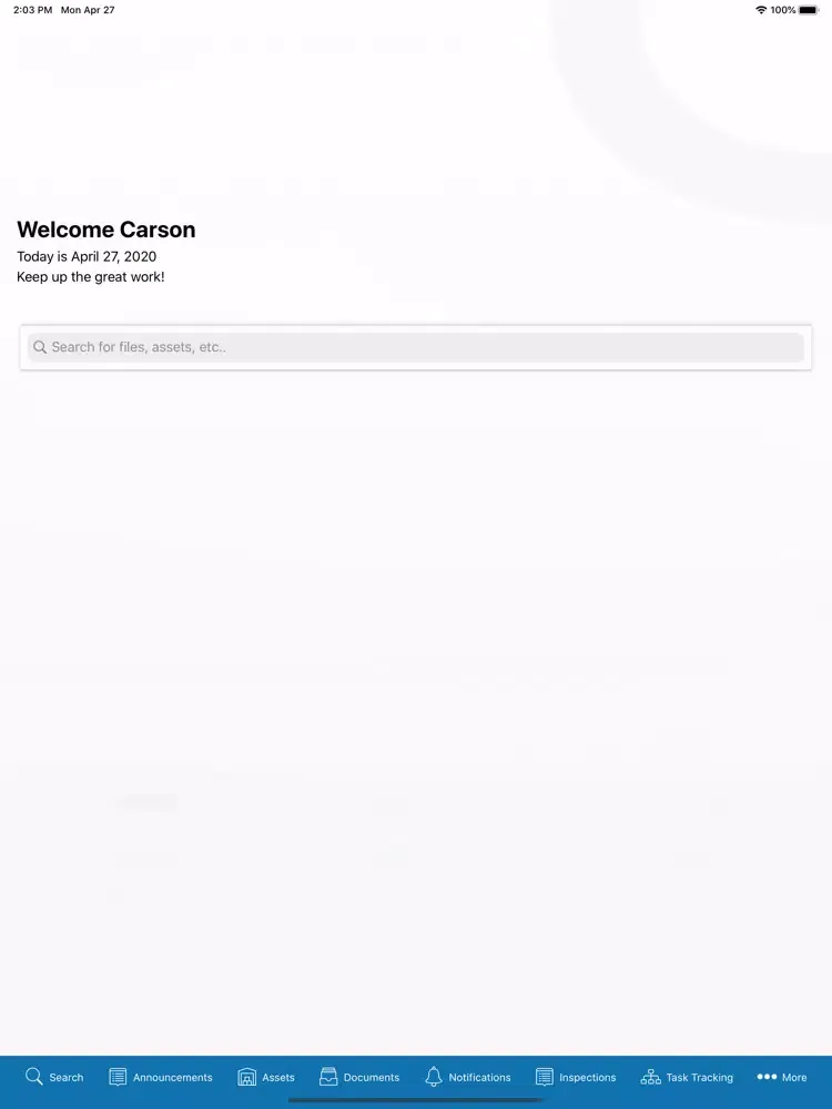 صور Guardian Clinic Manager iPad 