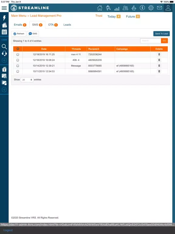 Streamline Admin iPad  স্ক্রিনশট